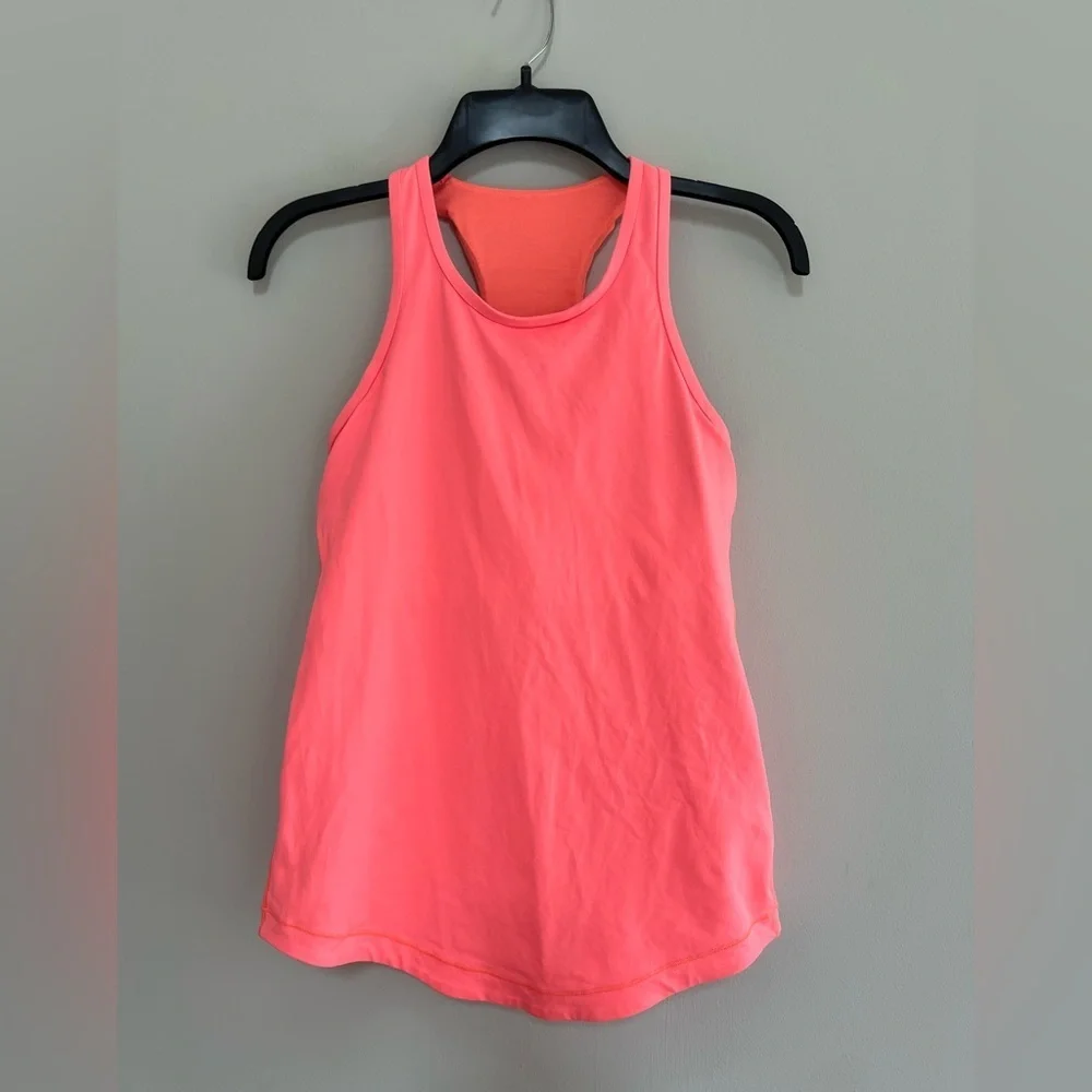 Lululemon Final Lap Luxtreme Tank in Pop Orange, size 6 - Picture 4 of 9